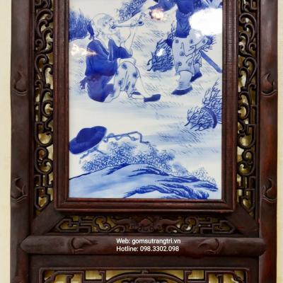 Tranh Sứ Tứ Dân: Ngư Tiều Canh Mục